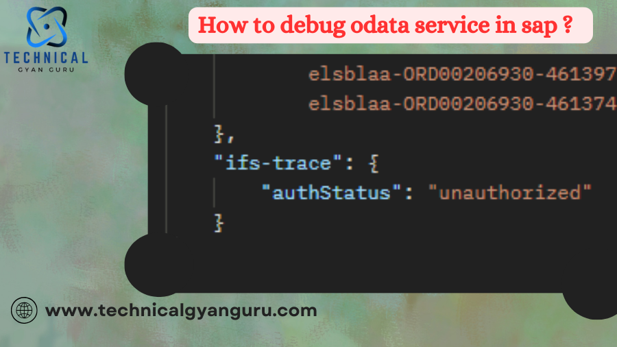 How to debug odata service in sap ?