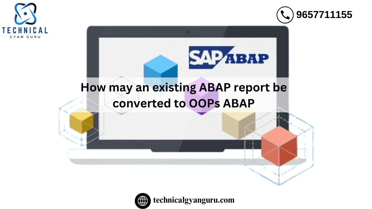 How may an existing ABAP report be converted to OOPs ABAP