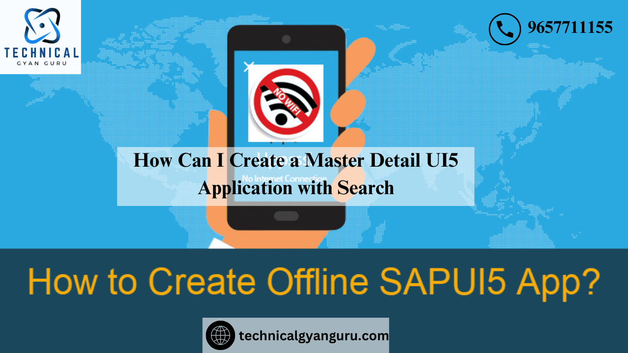 SAPUI5: How Can I Create a Master Detail UI5 Application with Search?