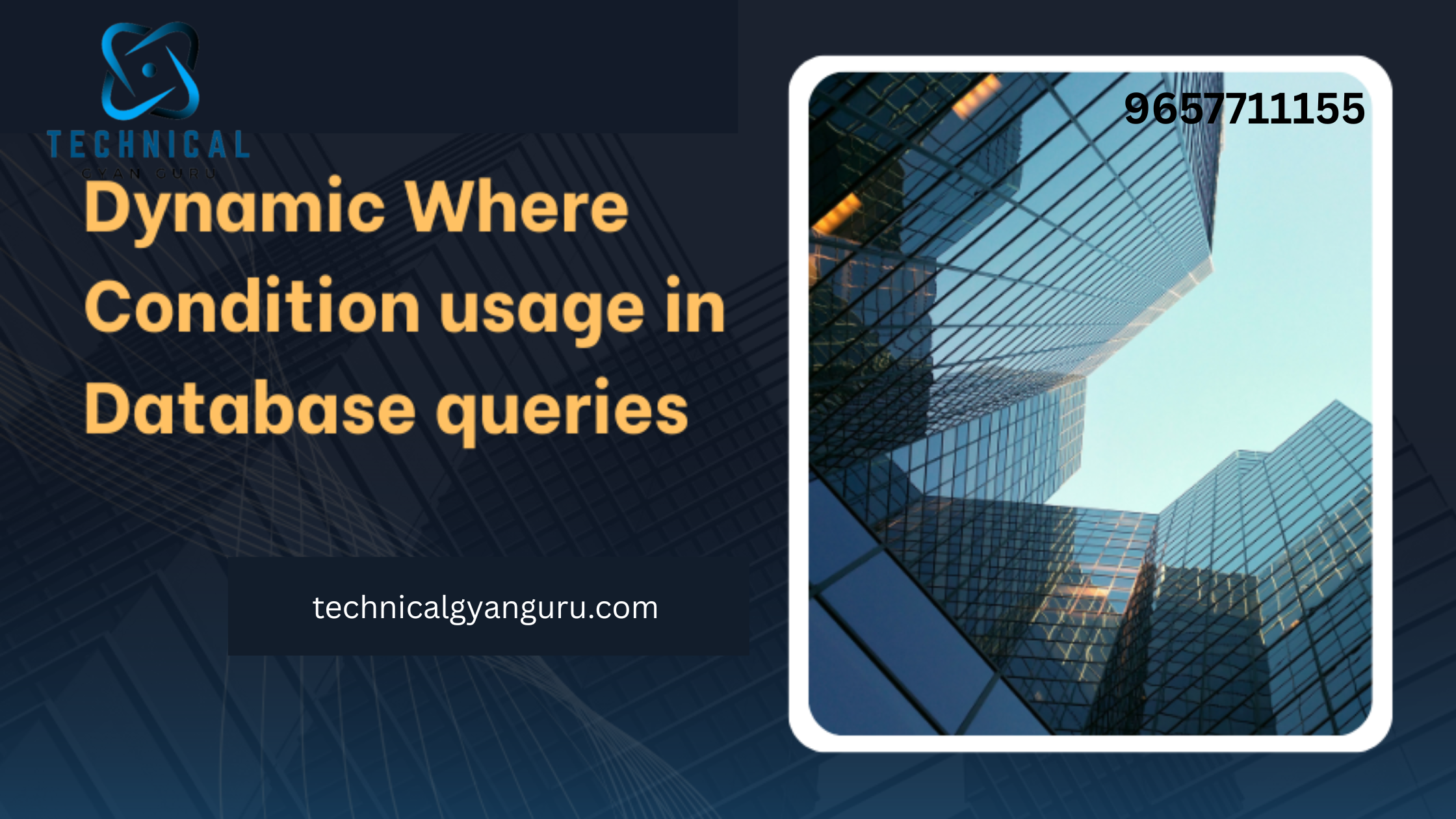 Dynamic Where Condition usage in Database queries
