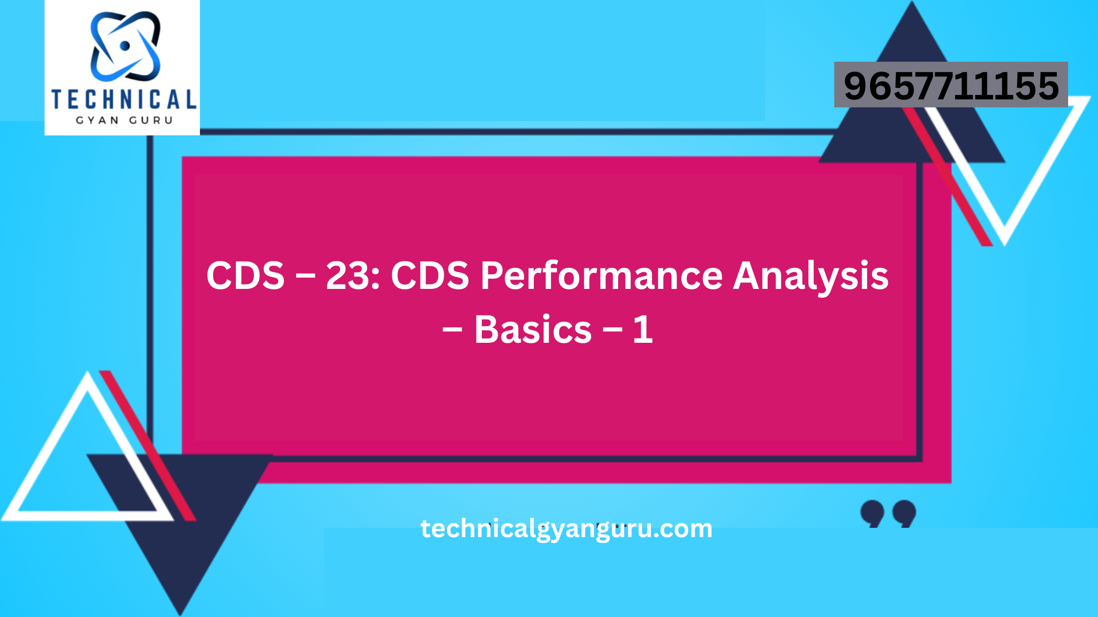 CDS – 23: CDS Performance Analysis – Basics – 1