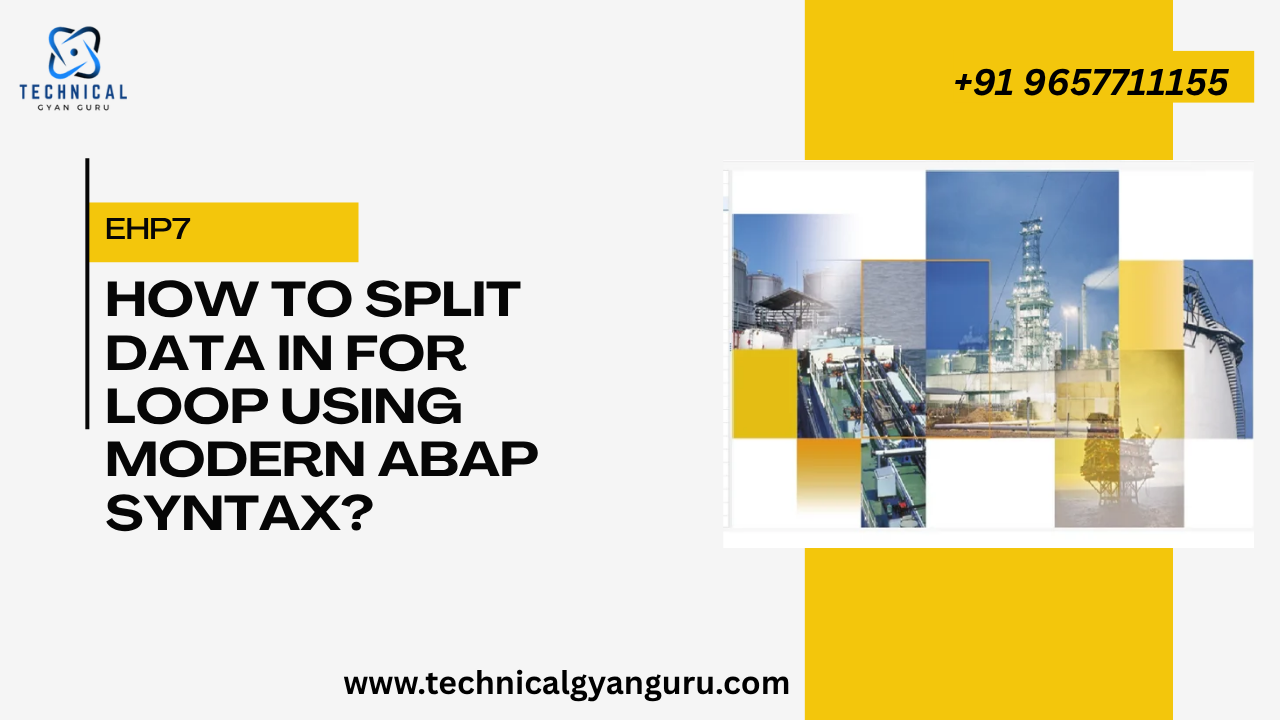 How to SPLIT Data in FOR LOOP Using Modern ABAP Syntax?