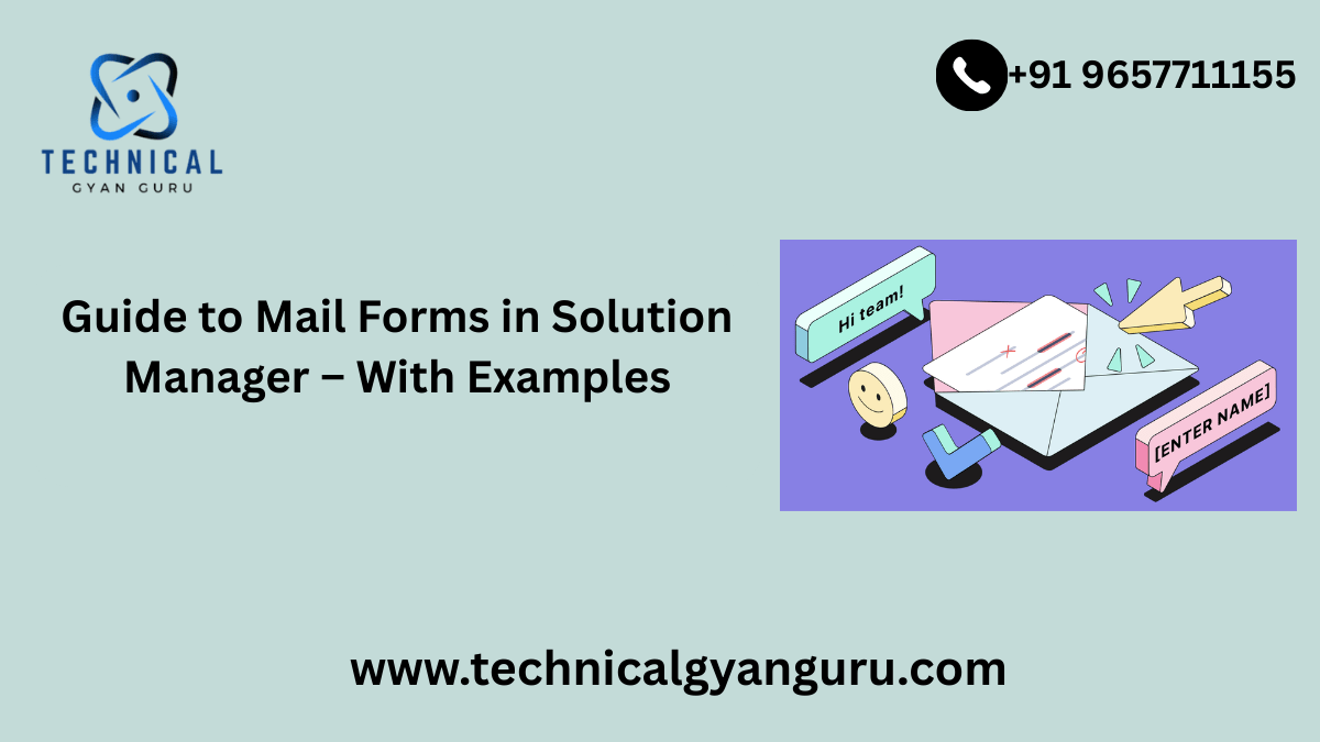 Mail Forms in Solution Manager example