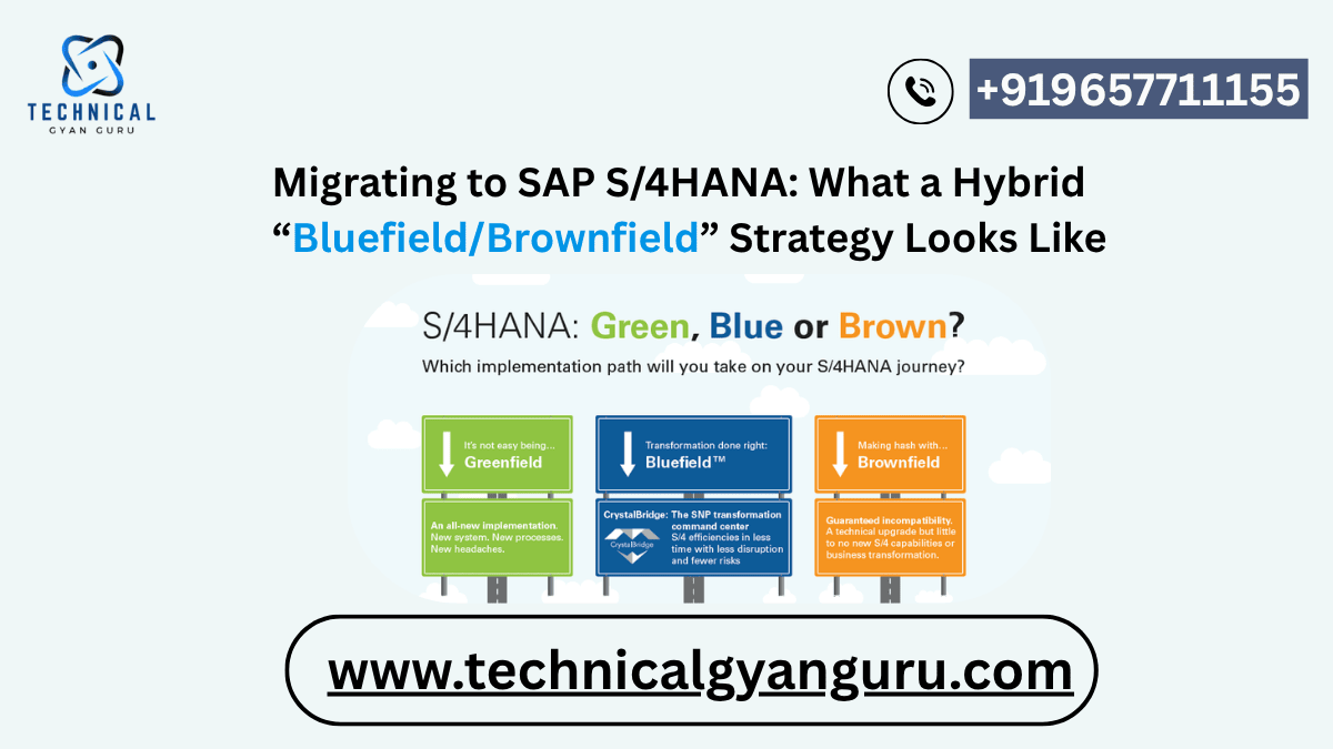 Migrating to SAP S/4HANA: What a Hybrid “Bluefield/Brownfield” Strategy Looks Like