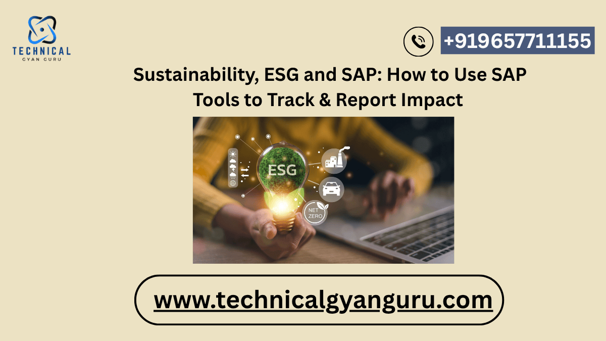 Sustainability, ESG and SAP: How to Use SAP Tools to Track & Report Impact