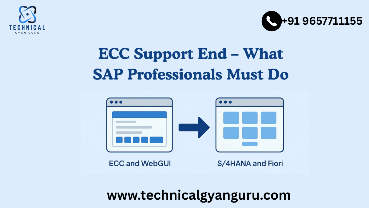 ECC Support End – What SAP Professionals Must Do
